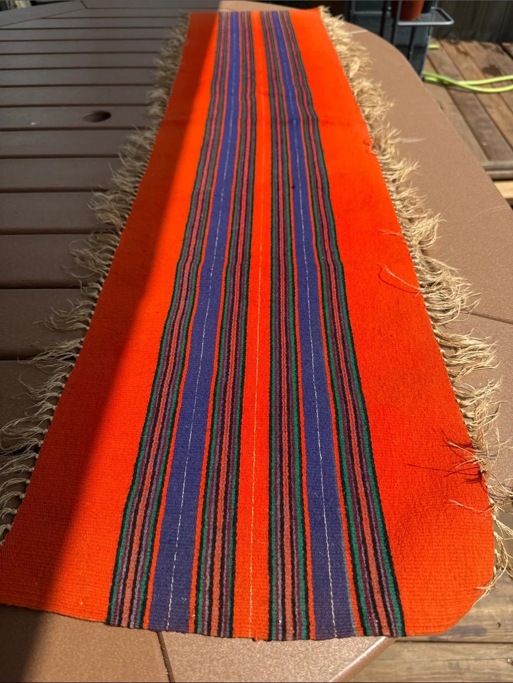 Handwoven Wool Table Runner